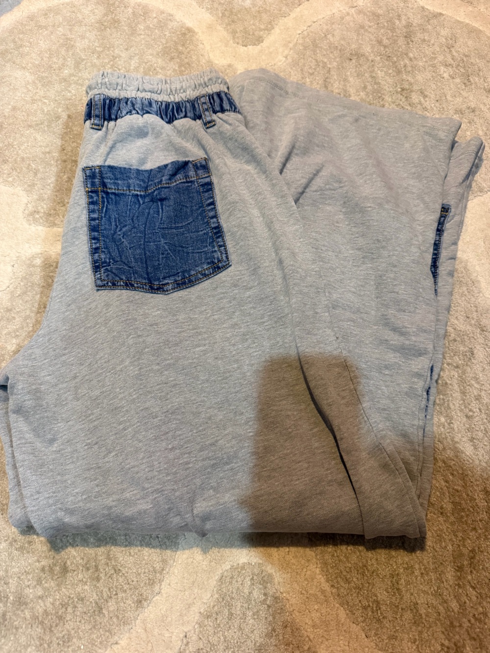 Zumba Fitness Blue Jean Denim Sweatpants
